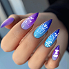 Stainless Steel DIY Nail Art Templates MRMJ-WH0092-095-5