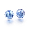 Electroplate Transparent Round Glass Beads GL-CBA6A73-AB06-2