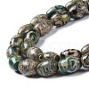 Tibetan Style dZi Beads Strands TDZI-E005-01F-3