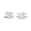 Alloy Clear Cubic Zirconia Charms LS-ZIRC-A022-01P-2