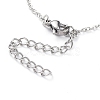 Non-Tarnish 304 Stainless Steel Pendant Bib Necklaces X-NJEW-G334-06P-3