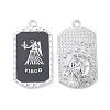 Alloy Twelve Constellations Series Big Pendants PALLOY-O107-01P-03-2