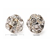 Brass Rhinestone Beads RB-H034-4-3
