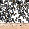 6/0 Electroplated Metallic Colours Round Glass Seed Beads X-SEED-A009-4mm-602-4