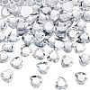 60Pcs Heart Acrylic Rhinestone Stick-On Cabochon TACR-FG0001-15B-1
