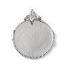 Brass Pendant Cabochon Settings KK-R215-02P-1