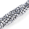 Electroplate Glass Beads Strands EGLA-T027-01S-2