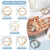 10Pcs 10 Style Alloy Slide Buckles FIND-BY0001-10-2
