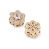 Rack Plating Brass Micro Pave Cubic Zirconia Beads KK-F879-02G-01-2