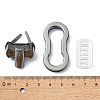 (Defective Closeout Sale: Scratched) Alloy Bag Twist Lock Clasps DIY-XCP0002-98B-3