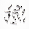Non-Tarnish 304 Stainless Steel Slide On End Clasp Tubes X-STAS-S115-01E-P-1