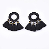 Polycotton(Polyester Cotton) Tassels Pendants FIND-Q077-01-2