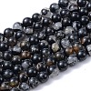 Natural Black Tourmaline Beads Strands X-G-F666-05A-4mm-1