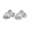 Non-Tarnish 304 Stainless Steel Stud Earring Findings STAS-F286-06A-P-2