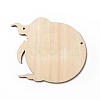 Single Face Printed Wood Big Pendants WOOD-I010-09A-2