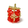Christmas Seed Beads Beaded Charms PALLOY-MZ00299-01-1