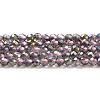 Transparent Electroplate Glass Beads Strands LS-GLAA-H021-01A-HP02-2