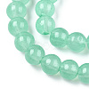 Baking Paint Imitation Jade Glass Round Bead Strands DGLA-Q021-6mm-22-A-3
