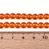 Transparent Glass Beads Strands GLAA-T032-T6mm-25-2