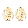 Brass Pendants KK-Z010-16G-1