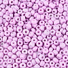 8/0 Baking Paint Glass Round Seed Beads SEED-S036-01B-08-3