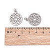Non-Tarnish 304 Stainless Steel Pendants STAS-S105-T523S-4
