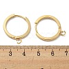 201 Stainless Steel Huggie Hoop Earrings Findings STAS-A167-01H-G-3
