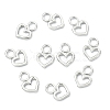 SHEGRACE Brass Heart Charms XGR0161P-100P-2