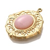 Natural Rose Quartz Pendants STAS-P371-008A-G-2