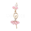 ABS Plastic Imitation Pearl & Alloy Big Pendants PALLOY-JF04992-3