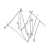 Tarnish Resistant 304 Stainless Steel Eye Pins STAS-O105-01P-0.6x40mm-1