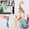 3Pcs Polyester & Brass & Alloy Enamel Pendant Decorations HJEW-GA00086-5