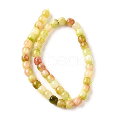 Natural Dyed White Jade Beads Strands G-U023-B03-03-1