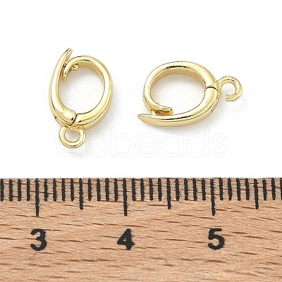 Brass Twister Clasps KK-D229-21G-1