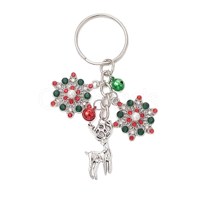 Alloy with Cubic Zirconia Keychain KEYC-JKC00865-1