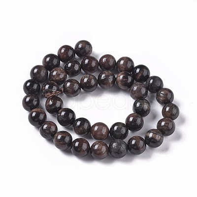 Natural Tiger Eye Beads Strands G-K301-10mm-01-1