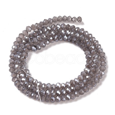 Baking Electroplate Glass Beads Strands DGLA-A039-J4mm-B06-1