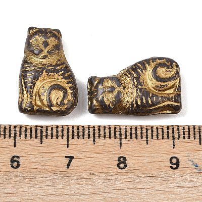 Czech Pressed Glass Beads GLAA-I061-02C-1
