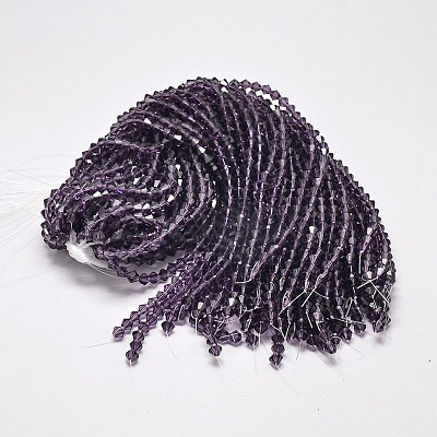 Transparent Glass Beads Strands EGLA-A039-T4mm-D04-1