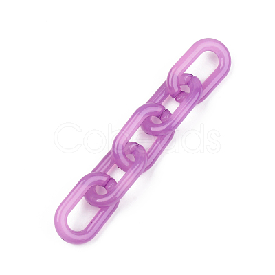 Imitation Jelly Acrylic Linking Rings OACR-T024-02-E02-1