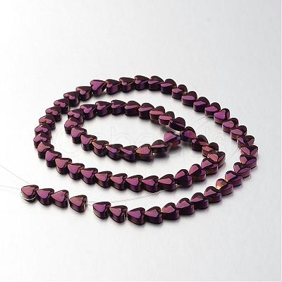 Electroplate Non-magnetic Synthetic Hematite Bead Strands G-F300-22A-04-1