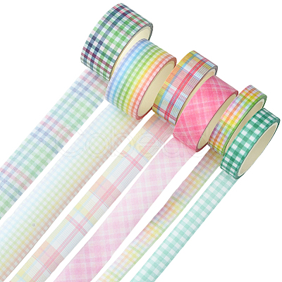 1 Bag 6 Rolls DIY Scrapbook Decorative Paper Tapes DIY-SP0005-15A-1