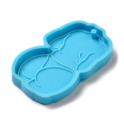 Mother's Day Girl's Back Silicone Pendant Molds LS-AJEW-M221-02A-1
