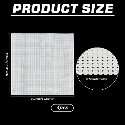 PVC & Polyester Cross-stitch Cloth DIY-WH0010-51B-1