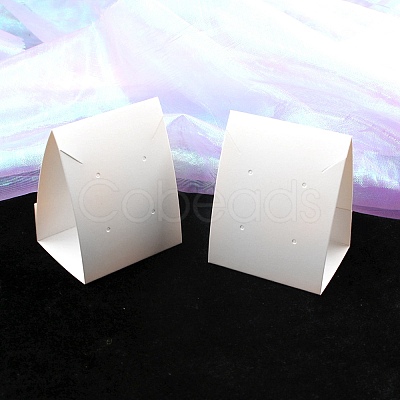 Foldable Paper Jewelry Display Cards for Earrings and Necklaces CDIS-TAC0001-03B-1