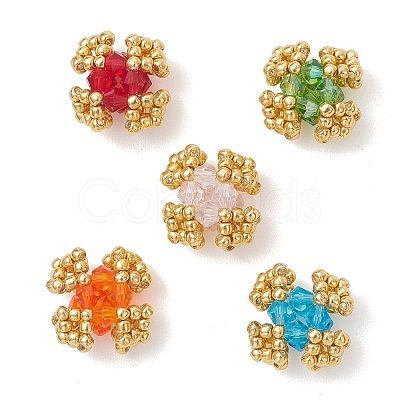 Transparent Glass Seed Beaded Beads PALLOY-MZ01244-1