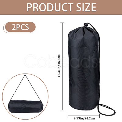 Polyester Bracket Storage Drawstring Bags ABAG-WH0038-37A-1