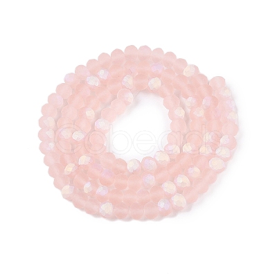 Transparent Glass Beads Strands EGLA-A044-T4mm-MB22-1