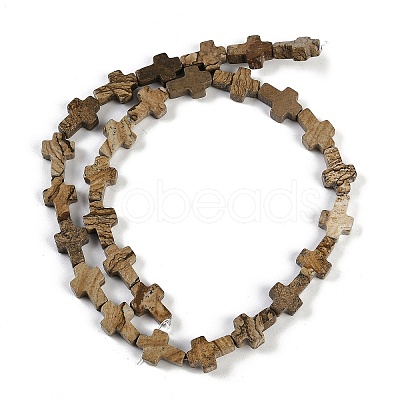 Natural Picture Jasper Beads Strands G-I369-A05-01-1