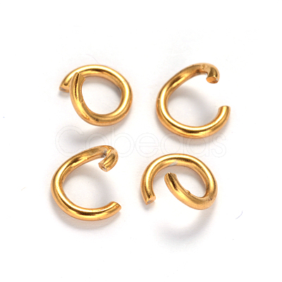 Ion Plating(IP) 304 Stainless Steel Open Jump Rings X-STAS-M235-C-01-1